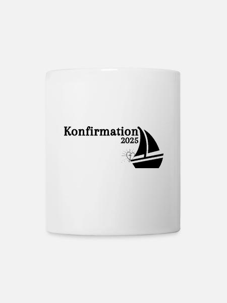 Confirmation 2025 Ship sails on the horizon - Mug - white