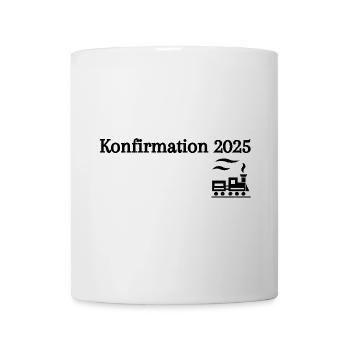 Confirmation 2025 departing train journey - Mug - white - Front