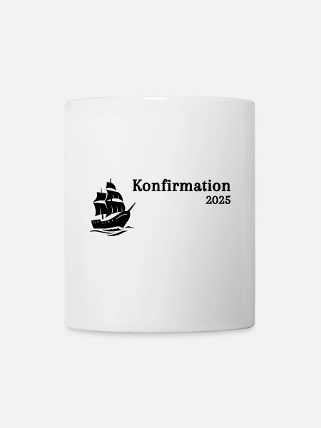 Confirmation 2025 Ship sails up - Mug - white