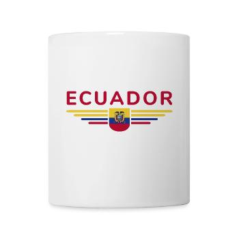 Ecuador Fans T-Shirt Design - Tasse - Weiß - Vorne