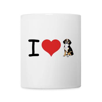 I love Beagles Heart - Pet Design - Mug - white - Front