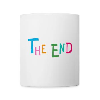 The End: Multicolour Playful Typography - Mug - white - Front