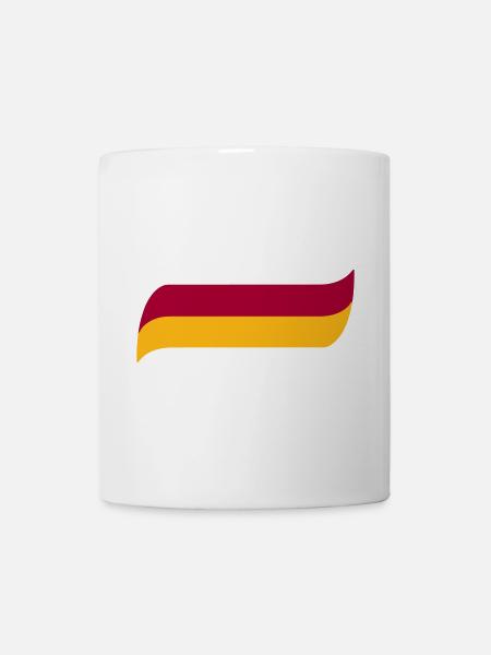 sari kirmizi - Mug - white