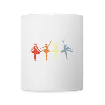 Ballet Girl Dance Vintage Look - Mug - white - Front