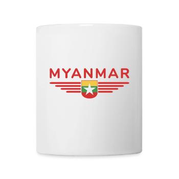 Myanmar T-Shirt – Ein Hauch von Tradition - Tasse - Weiß - Vorne
