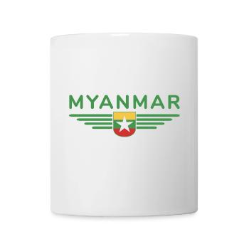 Myanmar T-Shirt – Ein Hauch von Tradition - Tasse - Weiß - Vorne