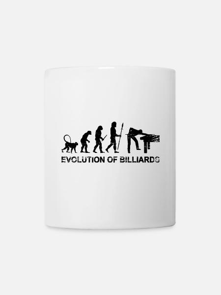Billard Evolution - Tasse - Weiß