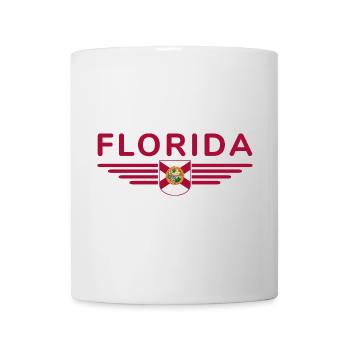 T-shirt Fan Floride – Sun & Beach - Mug blanc - blanc - Devant
