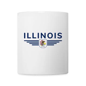 Illinois Fan T-Shirt – Show Love for Home - Mug - white - Front