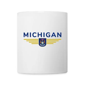 Michigan Fan T-Shirt – Parfait pour les vrais fans ! - Mug blanc - blanc - Devant