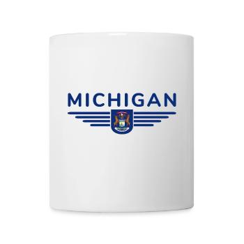 Michigan Fan T-Shirt – Parfait pour les vrais fans ! - Mug blanc - blanc - Devant