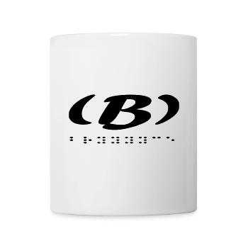Design abstrait floral en dégradé pastel - Mug blanc - blanc - Devant