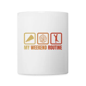 Cheerleader Weekend Routine - Mug - white - Front