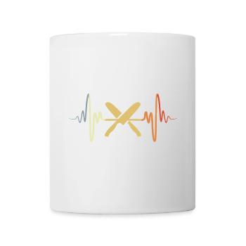 Couteau de chef Palpitations cardiaques - Mug blanc - blanc - Devant