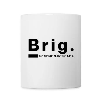 Brig Coordinates Valais Valais Valaisin Briger - Mug - white - Front