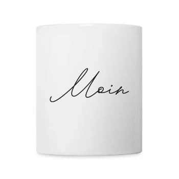 Moin – Black is Back! - Tasse - Weiß - Vorne