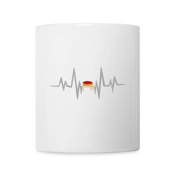 Battement de cœur spaghetti - Mug blanc - blanc - Devant