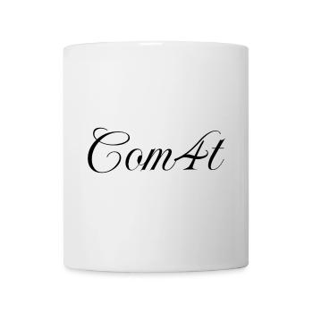 Com4t Merch – Ensemble de logos de tous les jours, noir. - Mug blanc - blanc - Devant