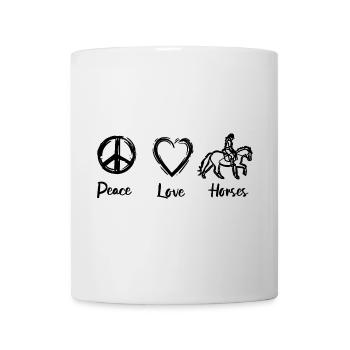 Pferdeliebe - Tasse - Weiß - Vorne