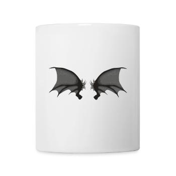 Dämonenflügel, halloween outfits, goth - Tasse - Weiß - Vorne
