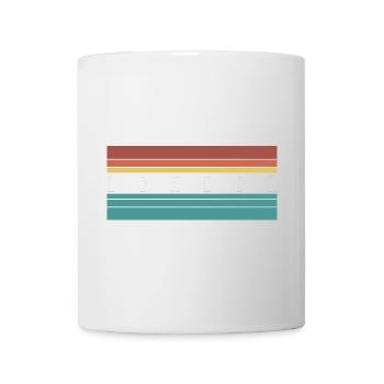 Vintage London Stadtbild Illustration - Tasse - Weiß - Vorne