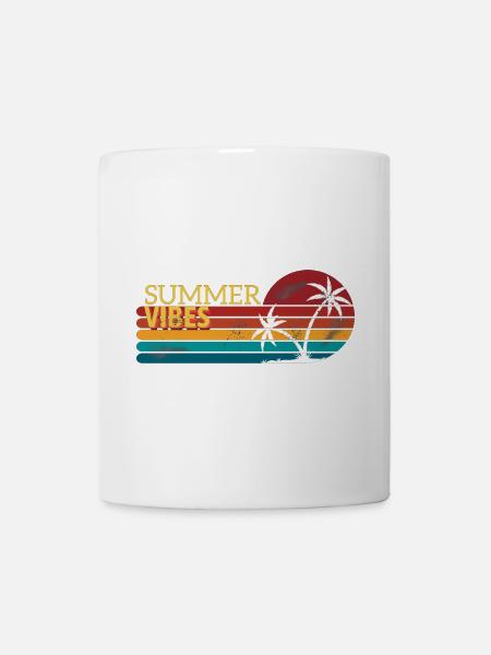 Vintage Summer Sunsets Design - Mug - white
