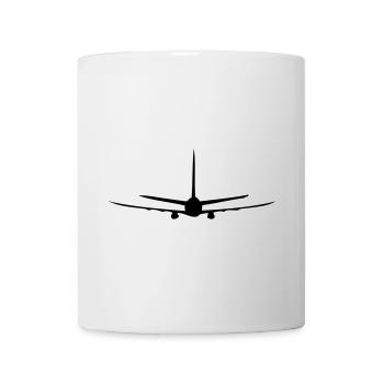 Flugzeug - Tasse - Weiß - Vorne