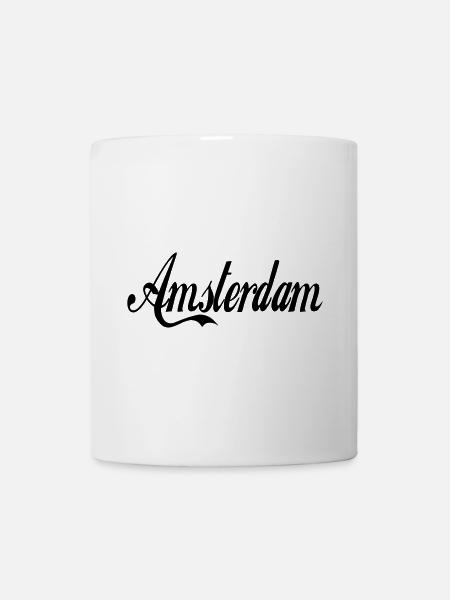 Amsterdam - couleur personnalisable - Mug blanc - blanc