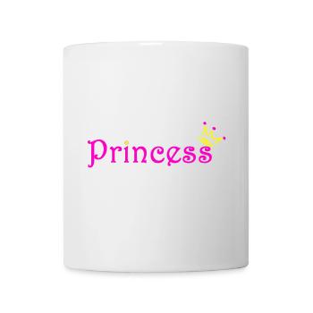 Prinzessin Glitzer Krone - Tasse - Weiß - Vorne