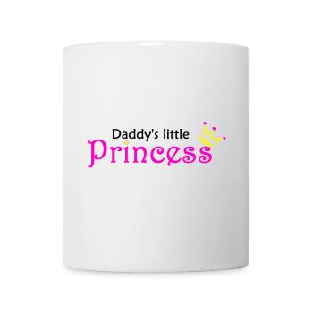 Daddy's Little Princess Rosa - Tasse - Weiß - Vorne