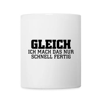 gleich - Tasse - Weiß - Vorne