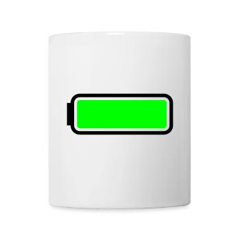 Battery full - Mug - white - Front