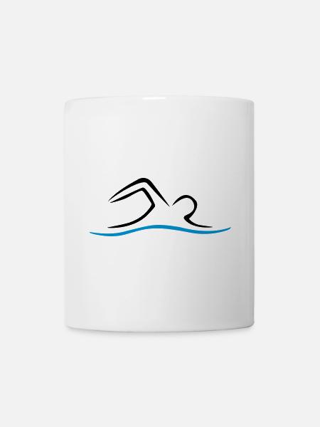 swim - Mug - white