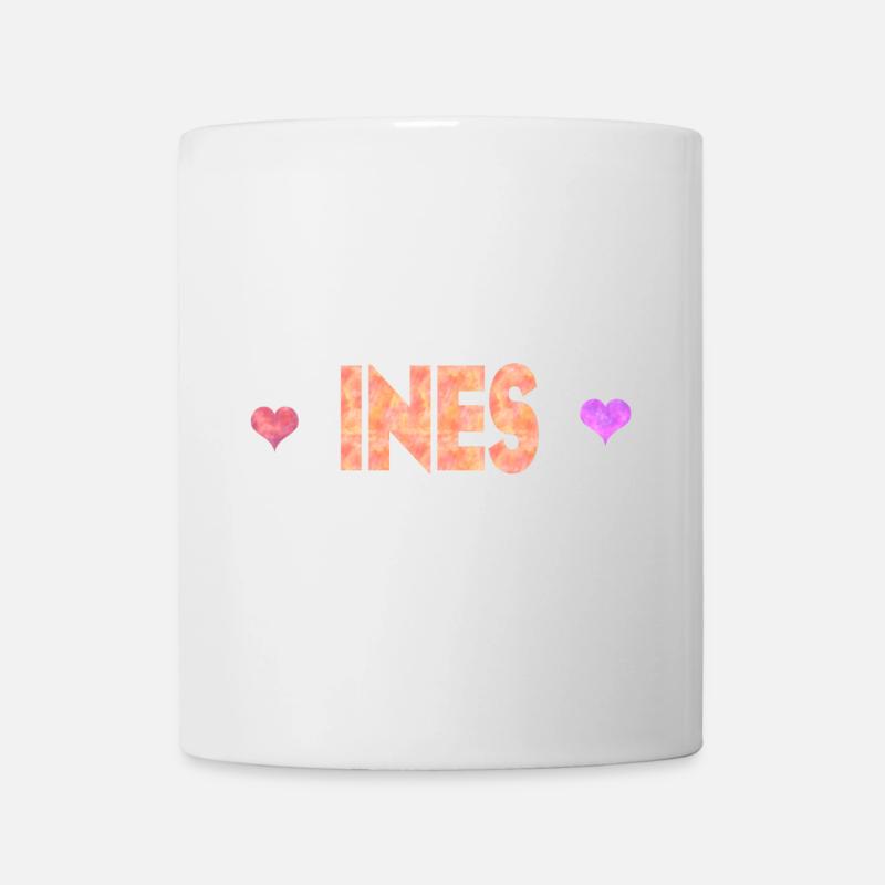 Ines - Mug blanc - blanc