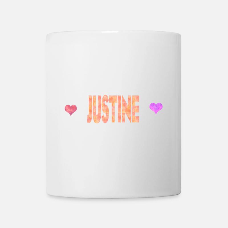 Justine - Mug blanc - blanc