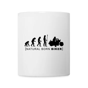 natural born biker - Mug blanc - blanc - Devant