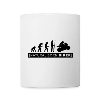 natural born biker - Mug blanc - blanc - Devant