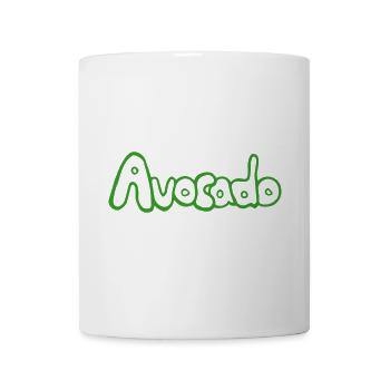Avocado_SCHRIFT, lecker, vegan, gesund - Tasse - Weiß - Vorne