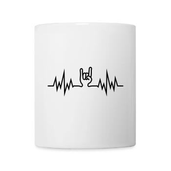 heavy_metal_hand - Tasse - Weiß - Vorne