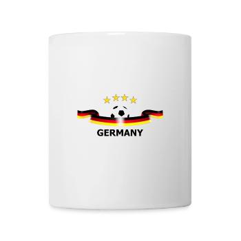 Deutschland Fußball Design - Tasse - Weiß - Vorne