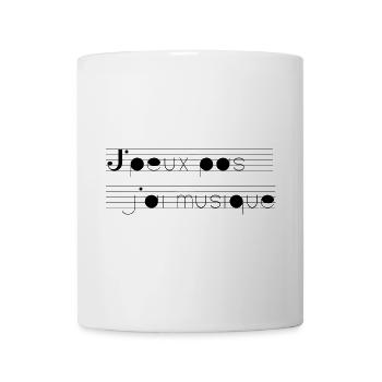 I can not have music - Mug - white - Front