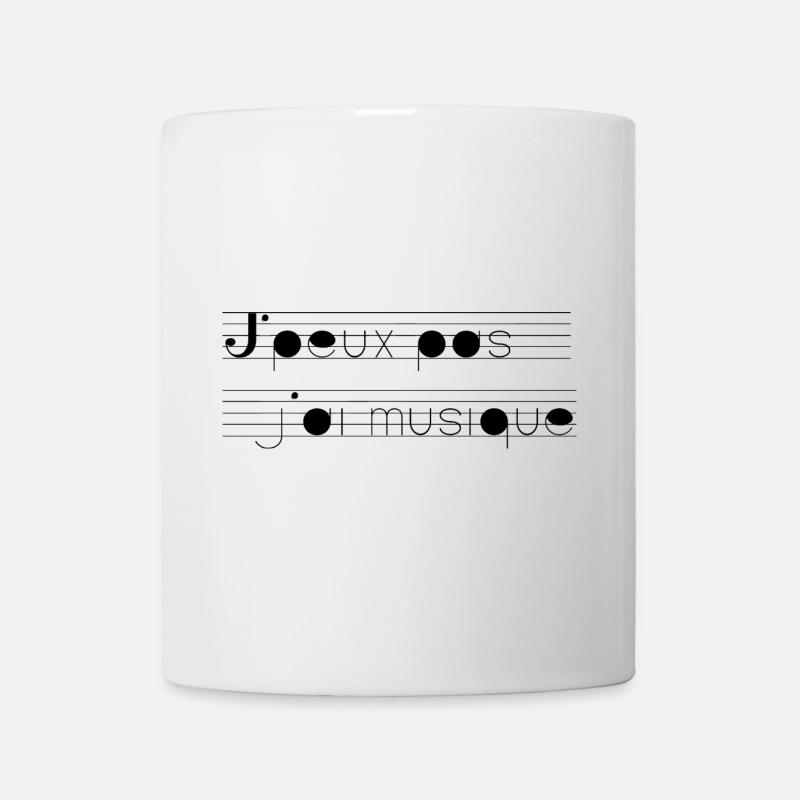 I can not have music - Mug - white