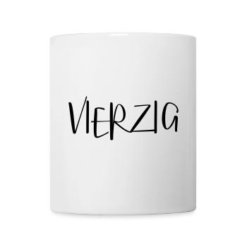 40 vierzig Geburtstag Geschenk - Tasse - Weiß - Vorne