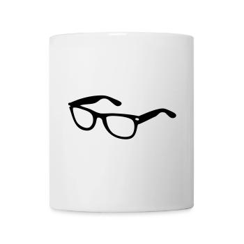 Lunettes de soleil - Mug blanc - blanc - Devant