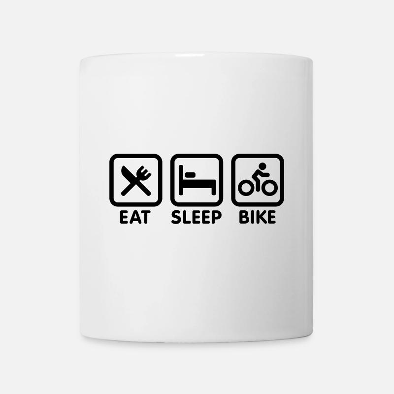 Eat sleep bike - Mug - white