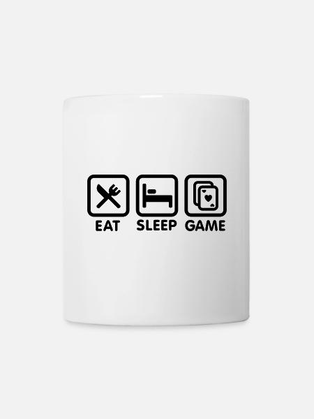 Eat - Sleep - Poker Game - Mug - white