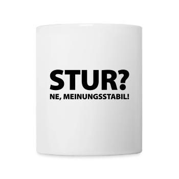 Stubbornness? Ne, opinion stable! - Mug - white - Front