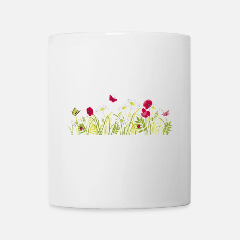 fleurs de printemps - Mug blanc - blanc