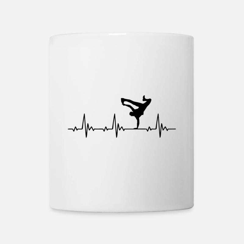 Streetdance breakdance heartbeat frequency pulse - Mug - white