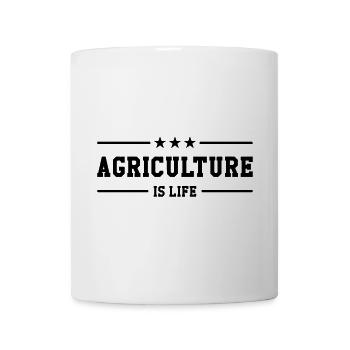 Agriculture is life - Tasse - Weiß - Vorne